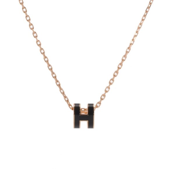 HERMES Mini Pop Ash H Necklace Black/Noir necklace 800000137695000 - Picture 1 of 7